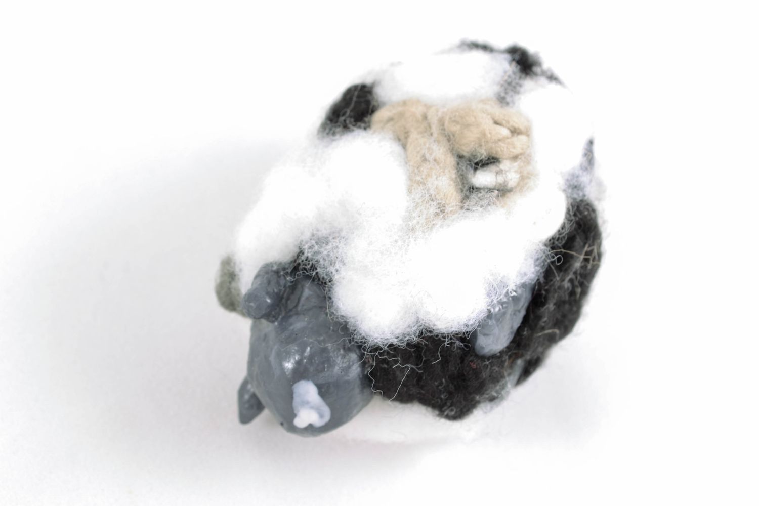 Figura decorativa de papel maché oveja  foto 5