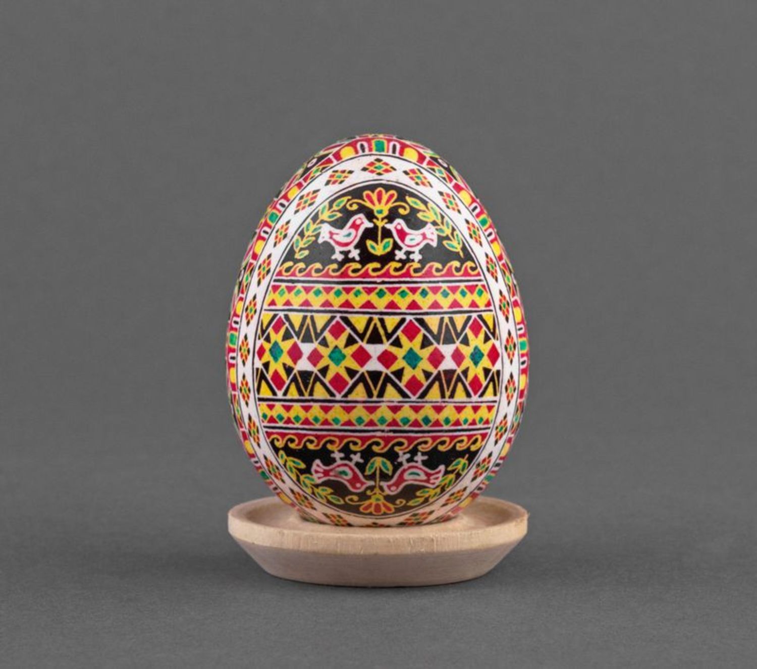 Huevo de Pascua pintado “Palomas” foto 3