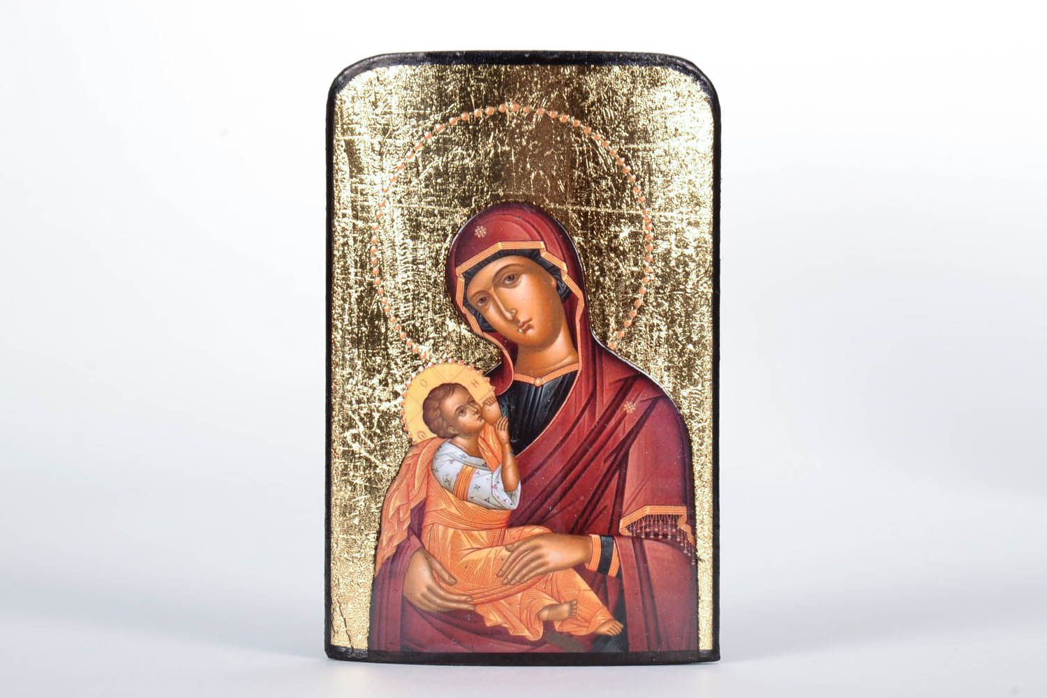 Icône reproduction artisanale Notre-Dame gardienne cadeau pour croyant photo 5