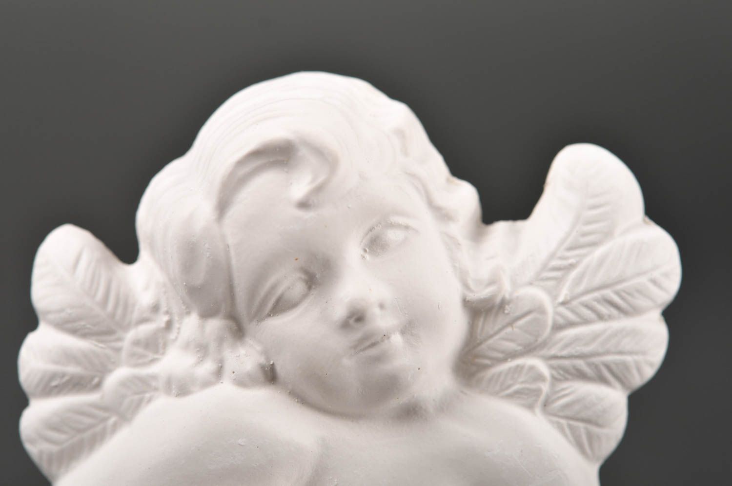 Фигурка ангелочка хэнд мейд заготовка для декорирования милая статуэтка из гипса фото 4