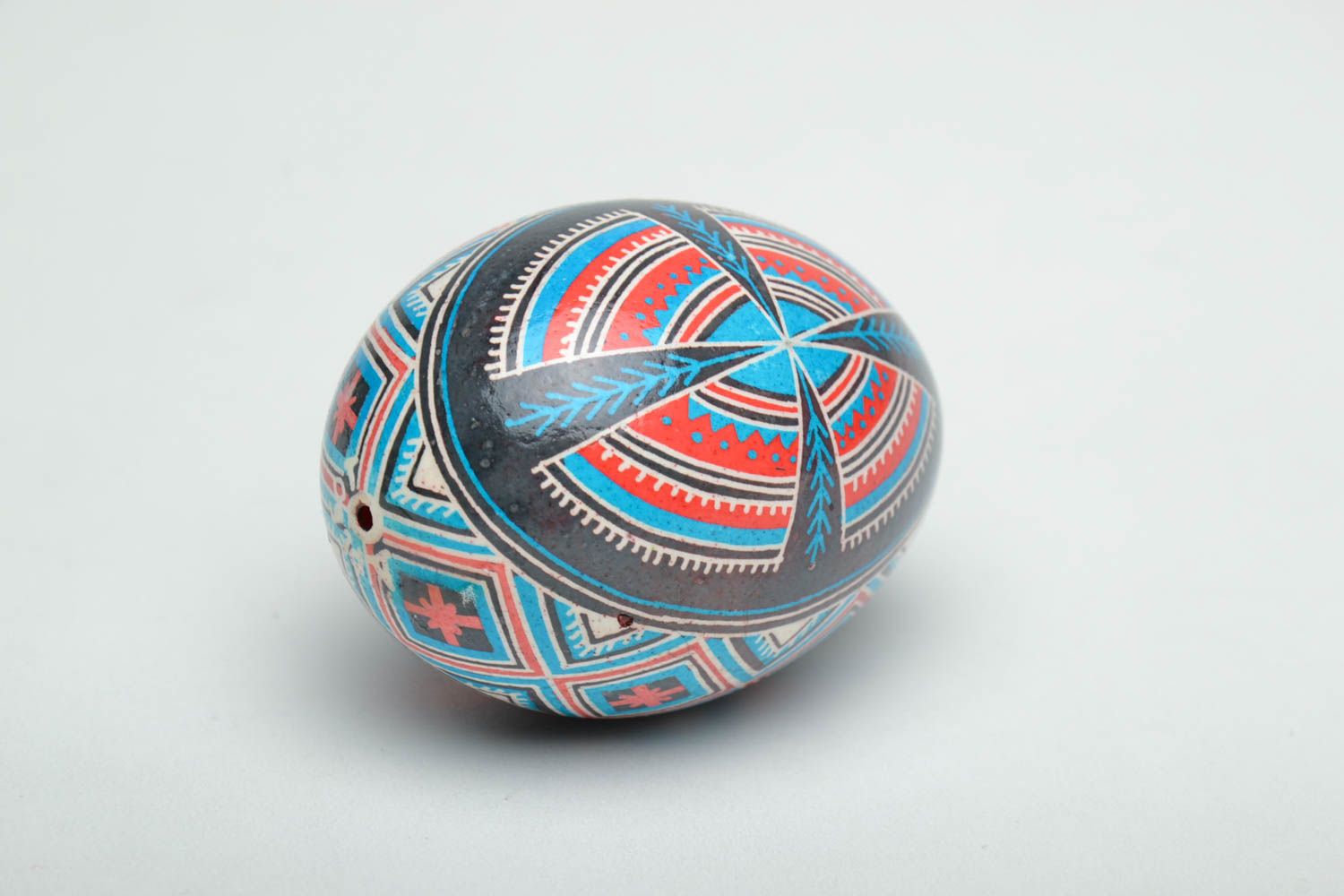 Beautiful Easter egg painted with aniline dyes photo 4