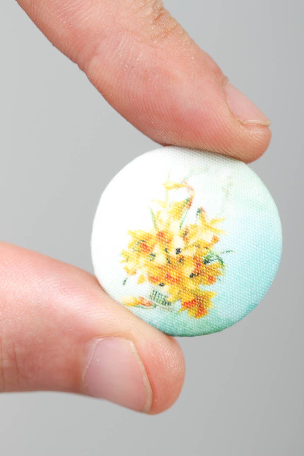 Handmade unusual fittings for sewing stylish decorative button elegant button photo 5
