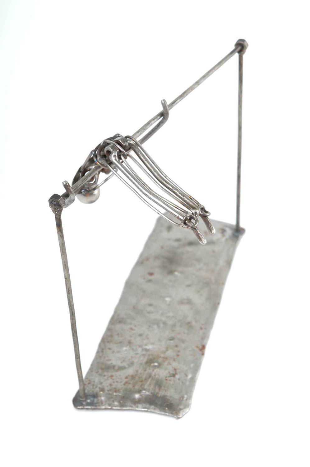 Декор для дома хэнд мэйд фигурка из металла необычный подарок для парня Гимнаст фото 4