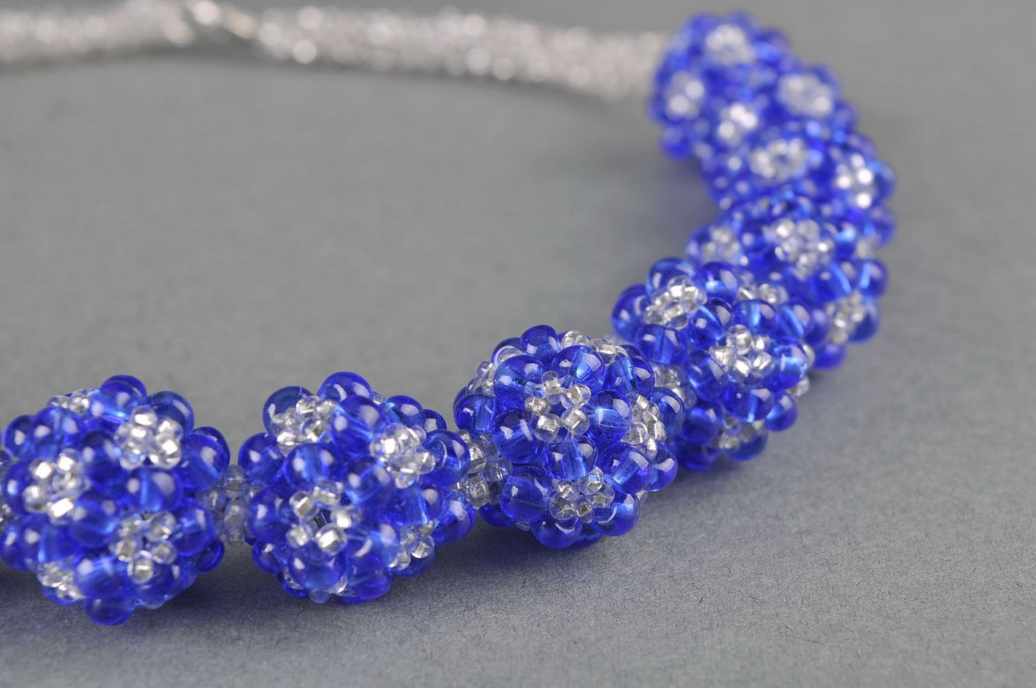 Necklace made from Chinese big beads Fullerenes photo 1