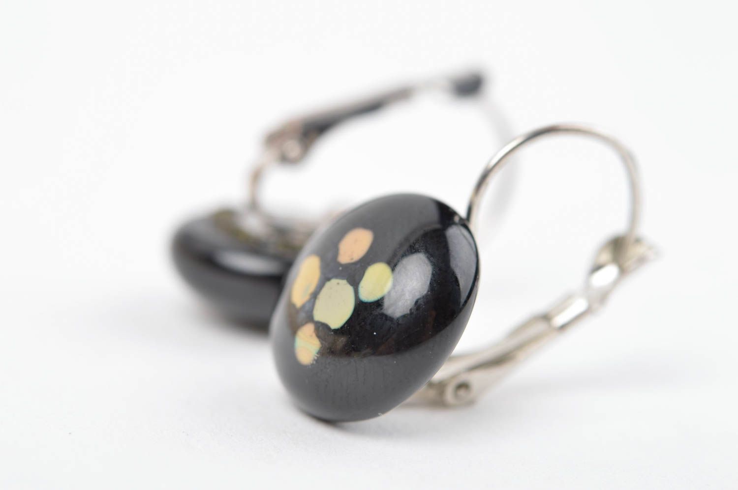 Cute handmade glass earrings glass art handmade accessories for girls gift ideas photo 4