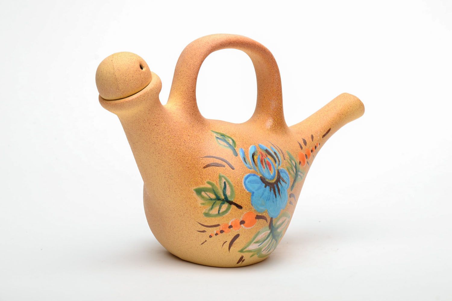 Ceramic painted teapot photo 3