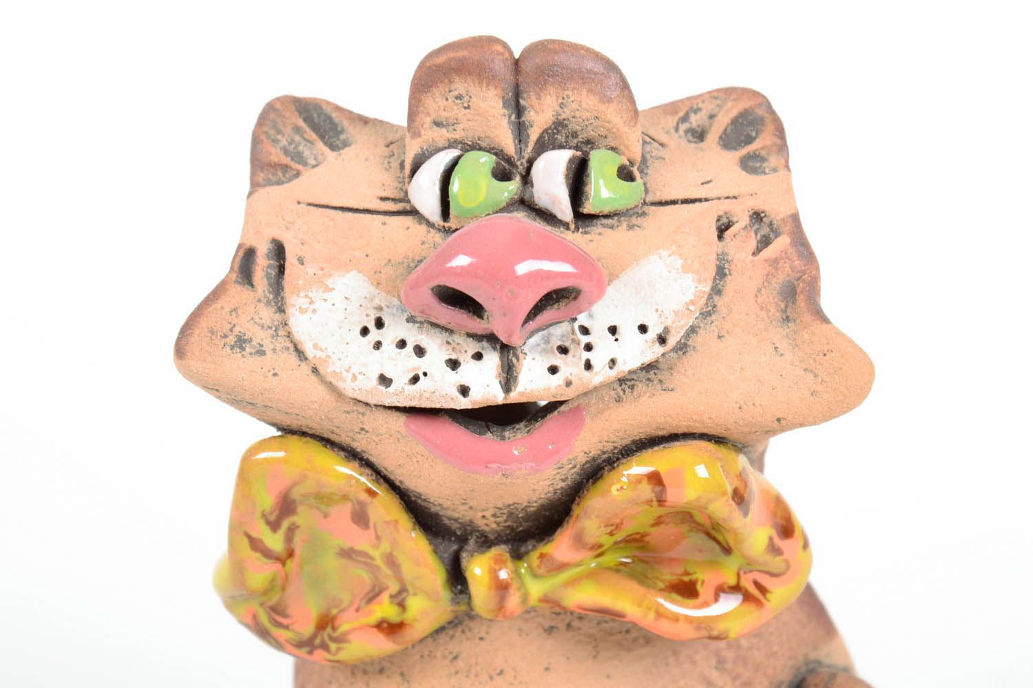 Hucha de cerámica dandi del gato foto 2
