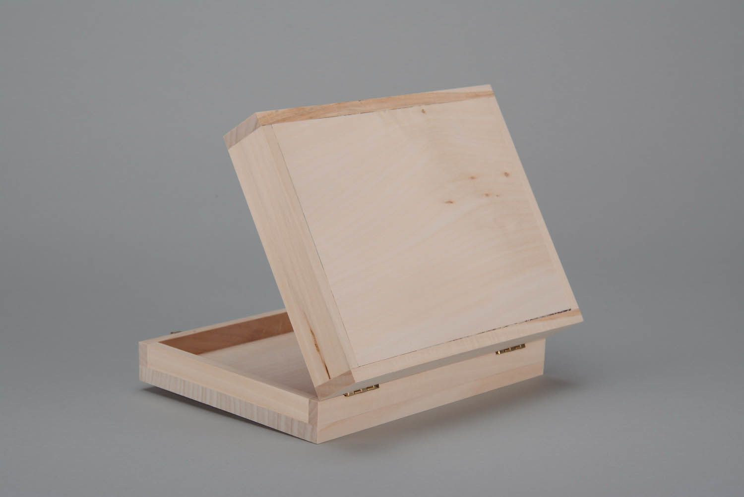 Caja de madera para creatividad decorada con terciopelo foto 5