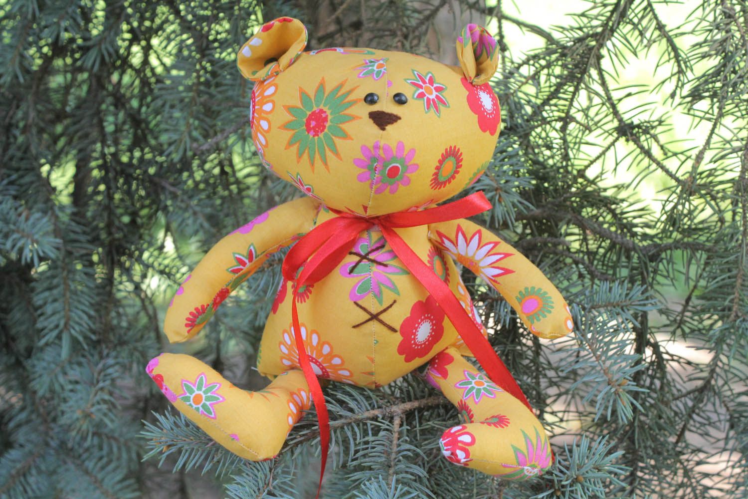 Brinquedo costurado de tecido de algodão para decoração do quartos Urso foto 4