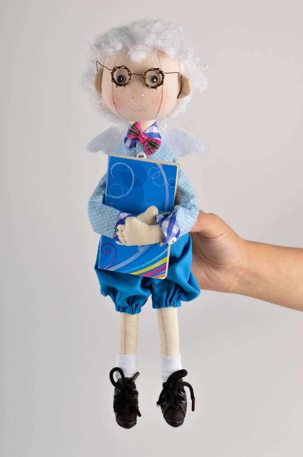 Кукла ручной работы кукла из ткани авторская красивая мягкая кукла мальчик фото 5
