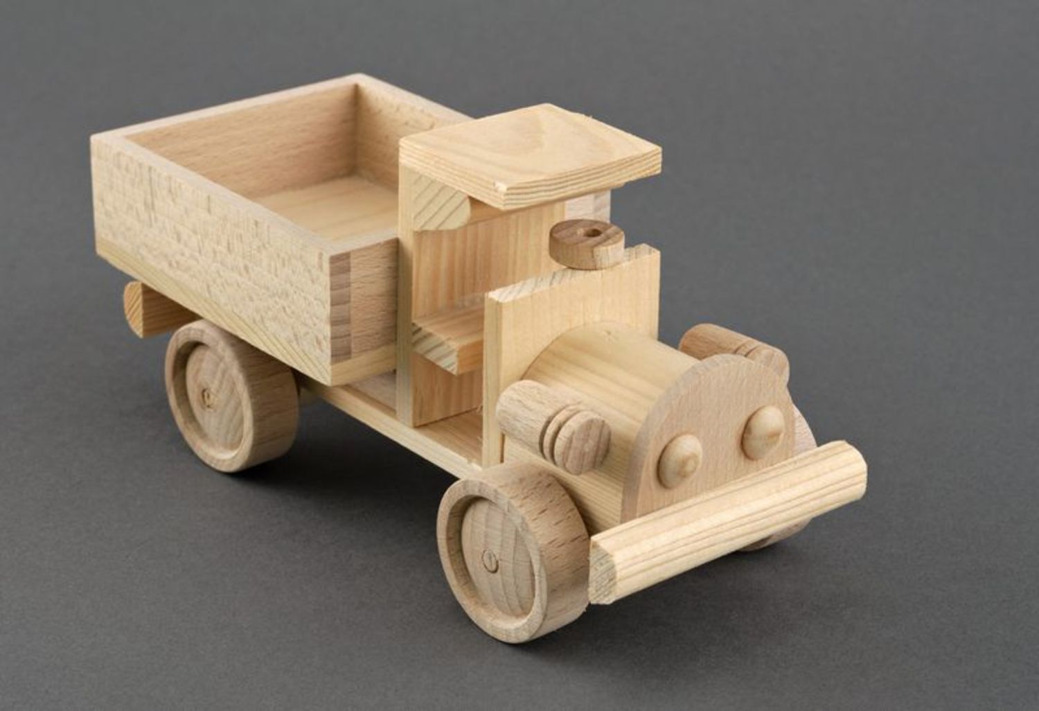 Camion giocattolo fatto a mano Giocattolo di legno Semilavorato da decorare
 foto 5