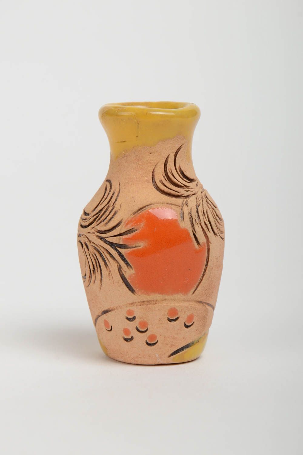 2 inches miniature ceramic pitcher for shelf décor 0,02 lb photo 2