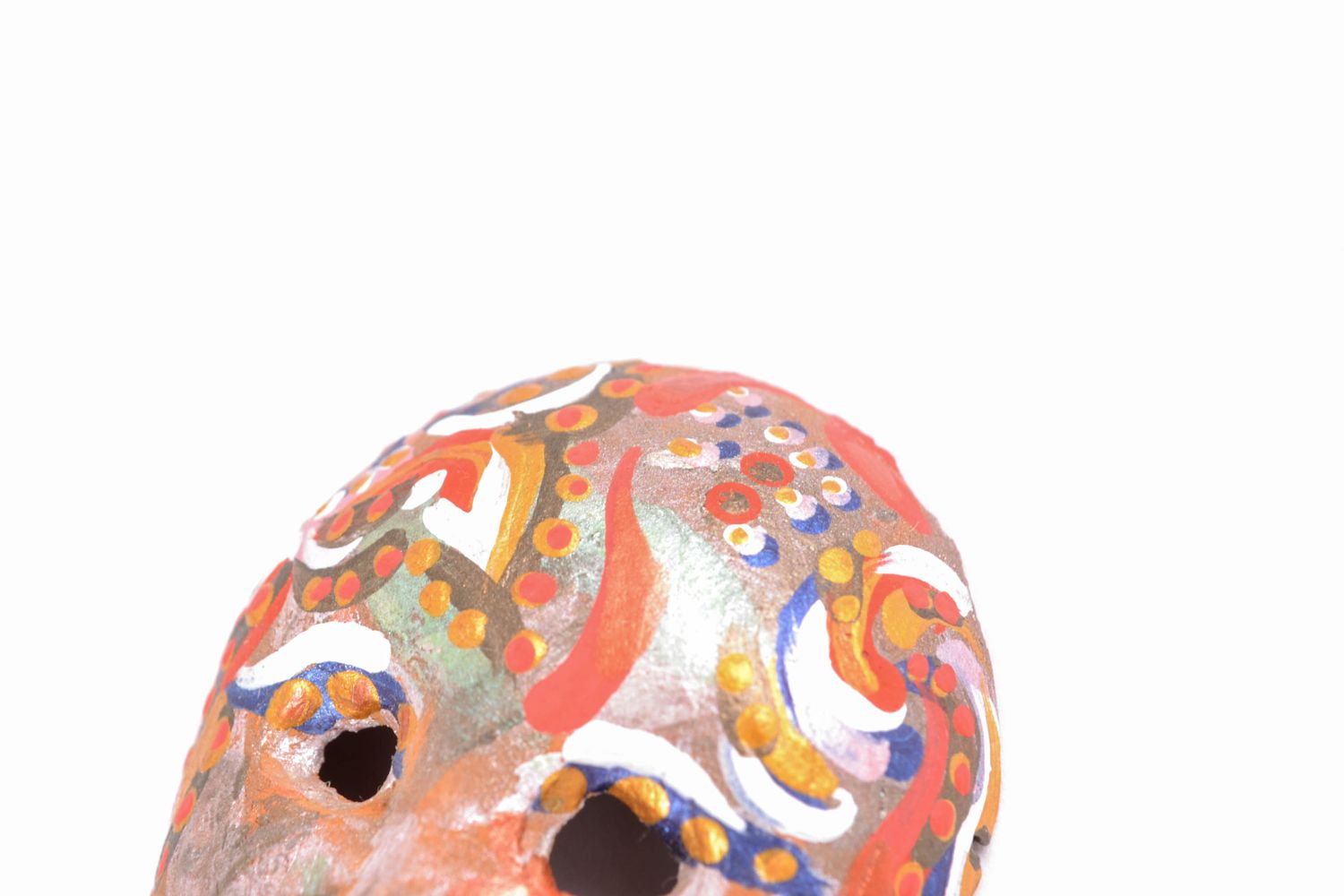 Интерьерная подвеска ручной работы карнавальная маска фото 3