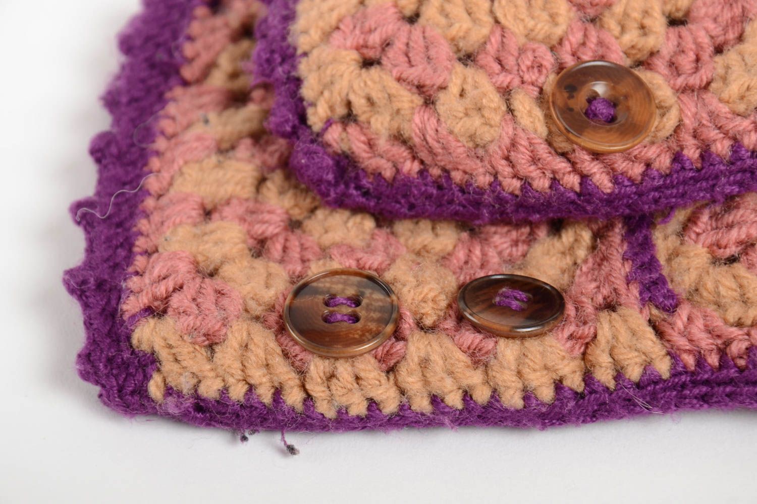 Beautiful handmade crochet mittens crochet ideas winter accessories gift ideas photo 5