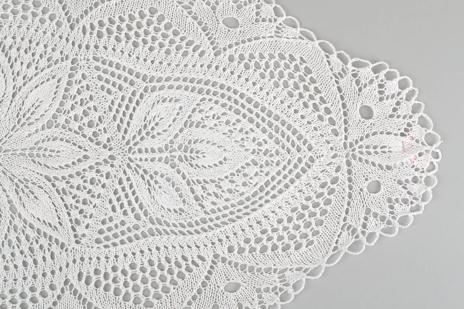Handmade knitted napkin decorative lace napkin for coffee table interior ideas photo 4