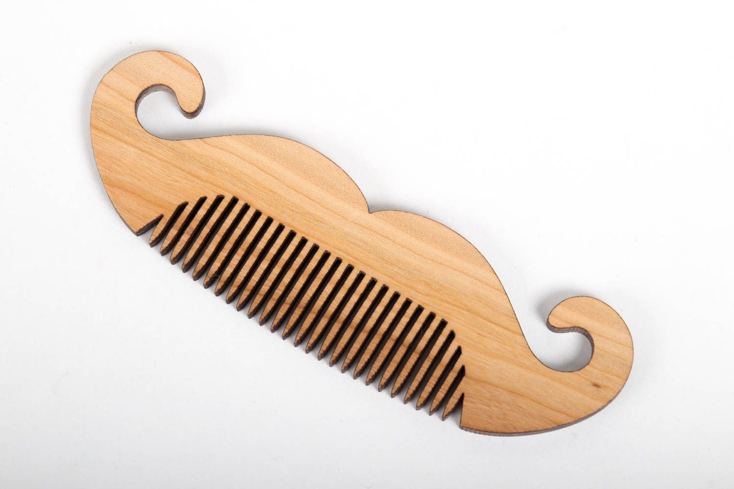 Stylish handmade wooden comb for men mustache comb beard comb best gifts for him photo 4