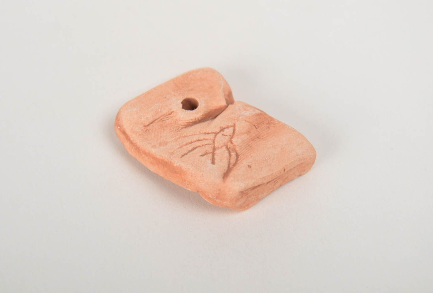 Beautiful handmade designer clay blank pendant for painting DIY photo 3