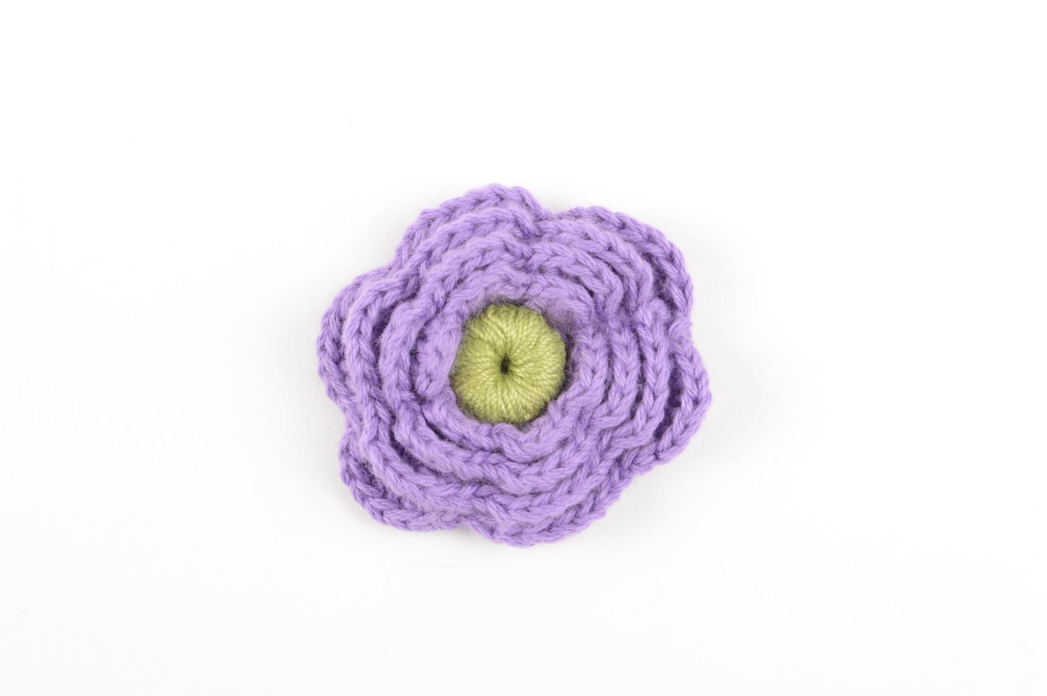 Фурнитура для бижутерии handmade цветок из ниток заготовка для броши стильной фото 3