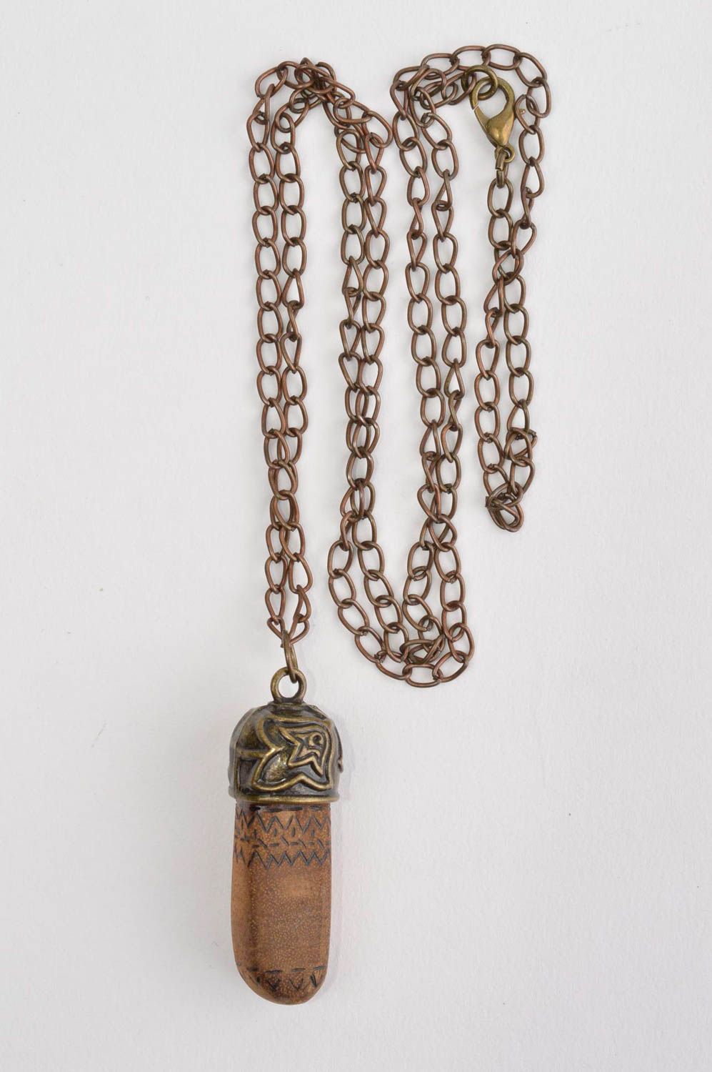 Handmade pendant wooden jewelry mahogany pendant fashion necklace womens jewelry photo 2