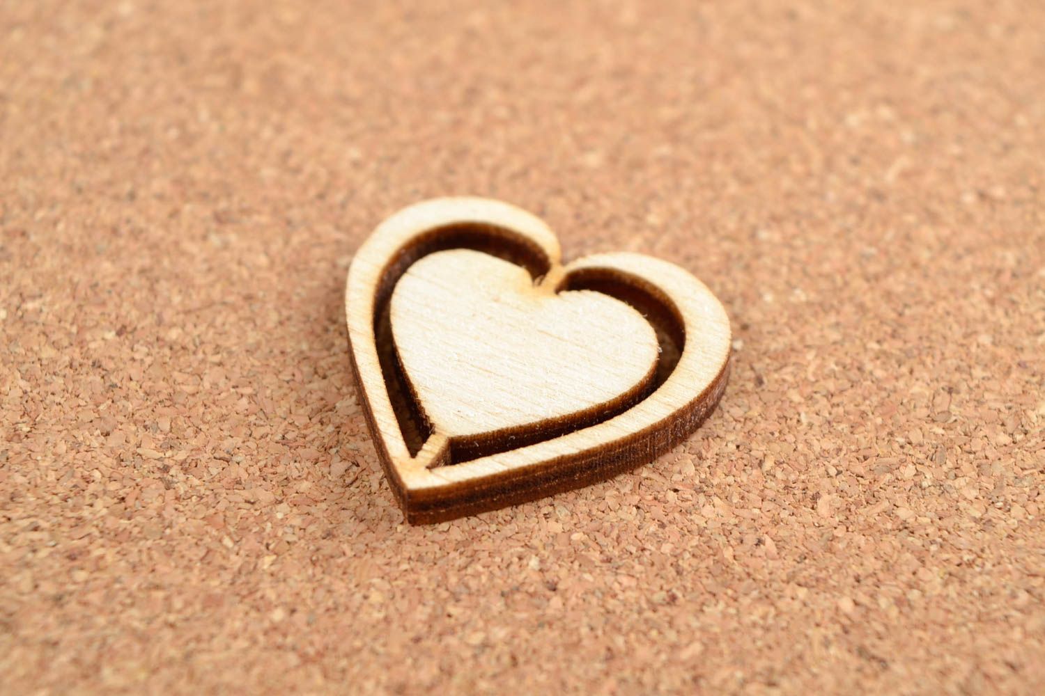 Handmade Holzartikel zum Gestalten Miniatur Figur Herz Holz Rohlinge zum Bemalen foto 1