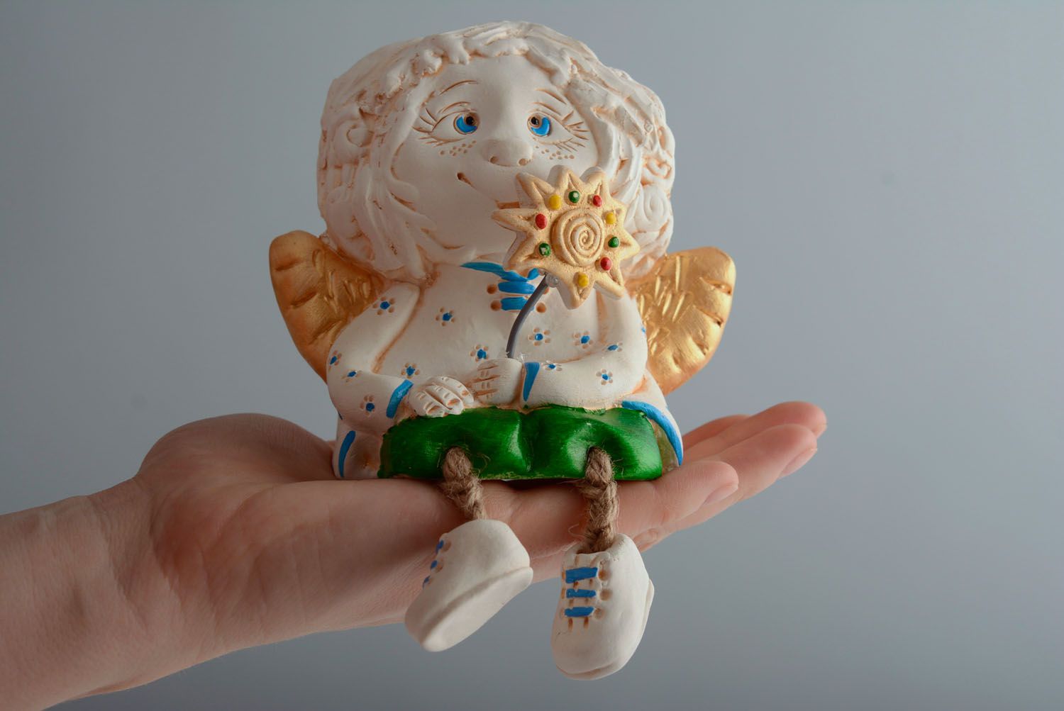 Figurine en céramique faite main Ange photo 4
