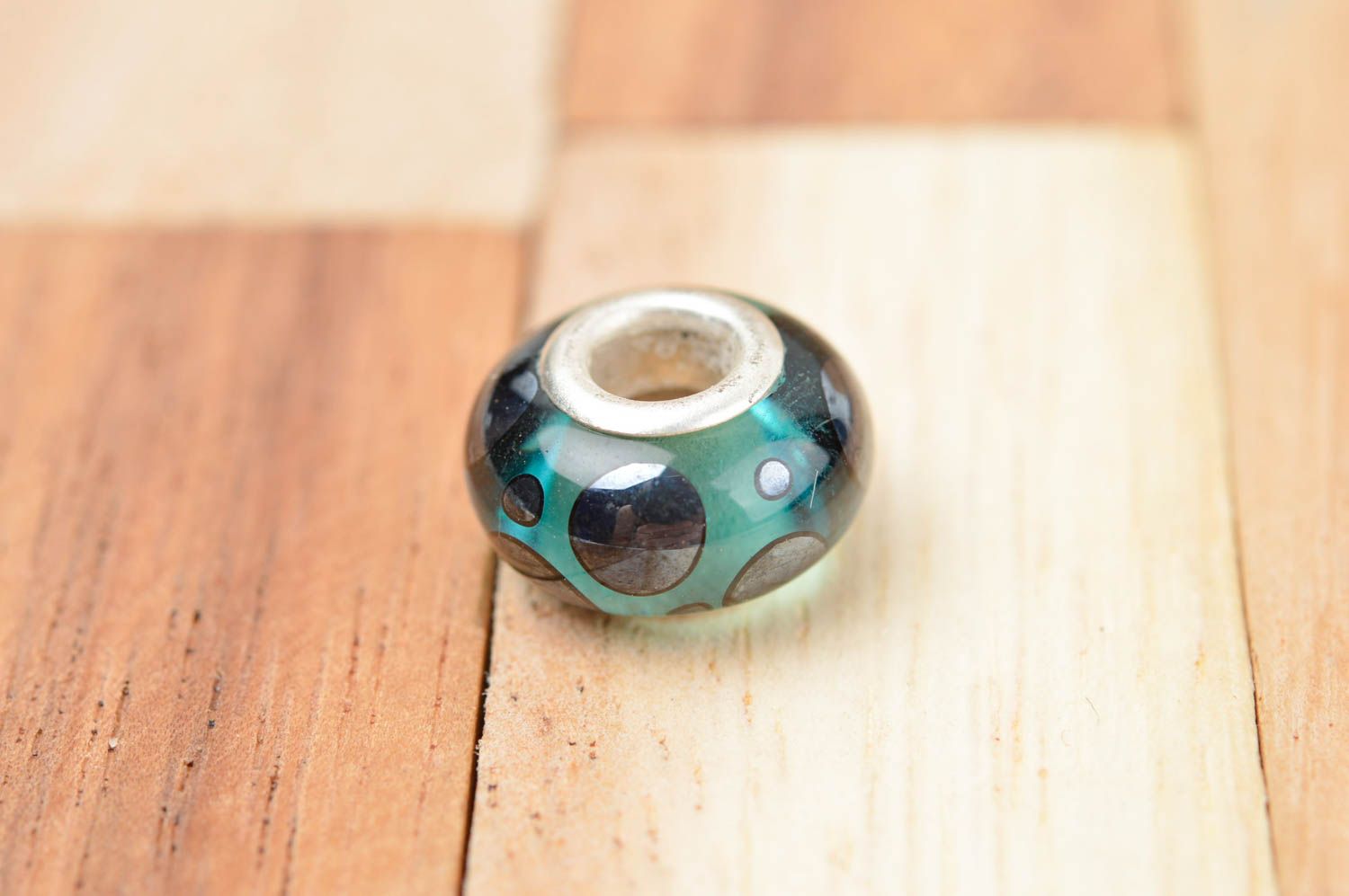 Stylish handmade glass bead unusual jewelry findings art materials small gifts photo 2