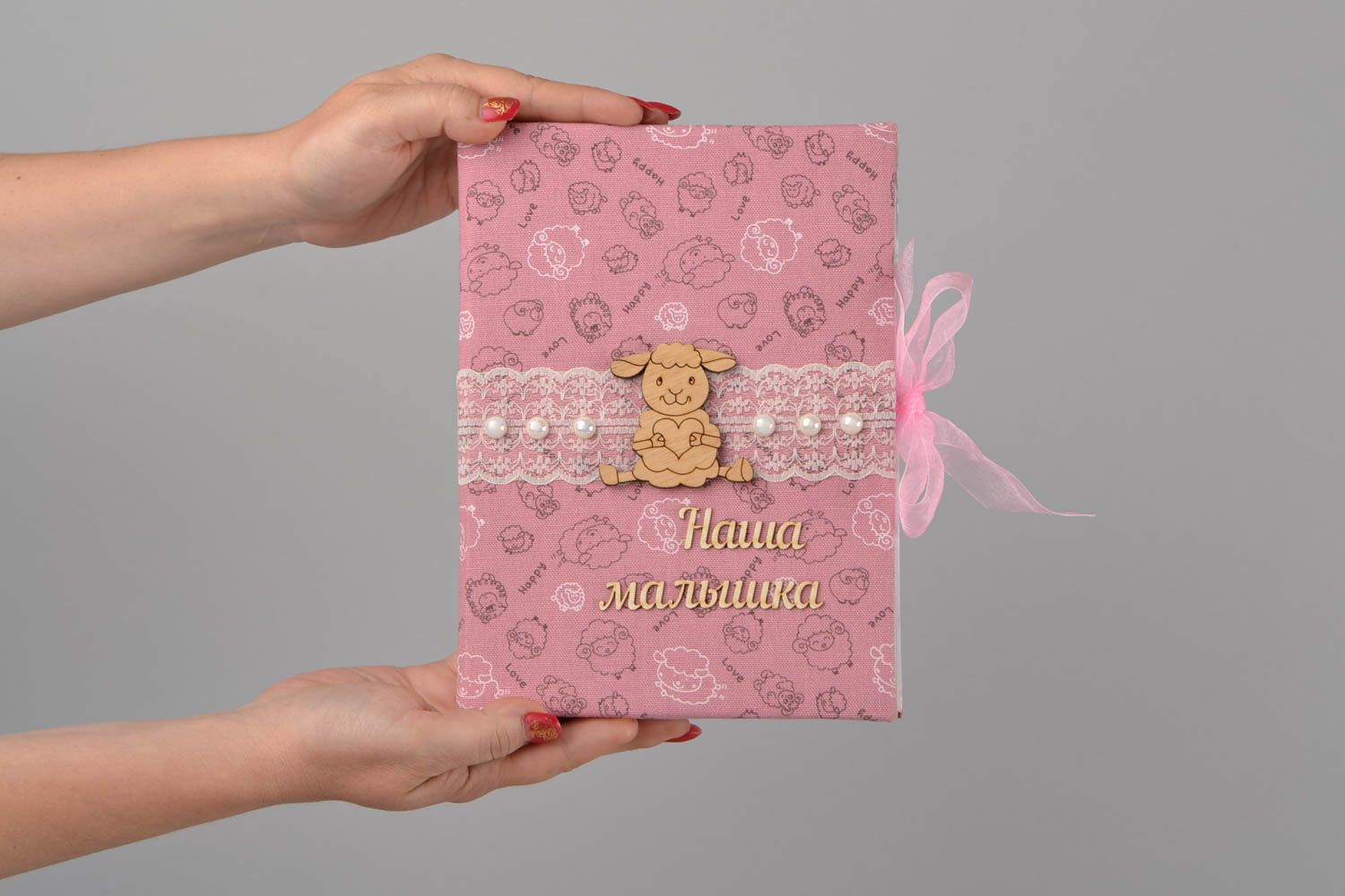 Taccuino rosa fatto a mano blocco note originale idee regalo per donna foto 2