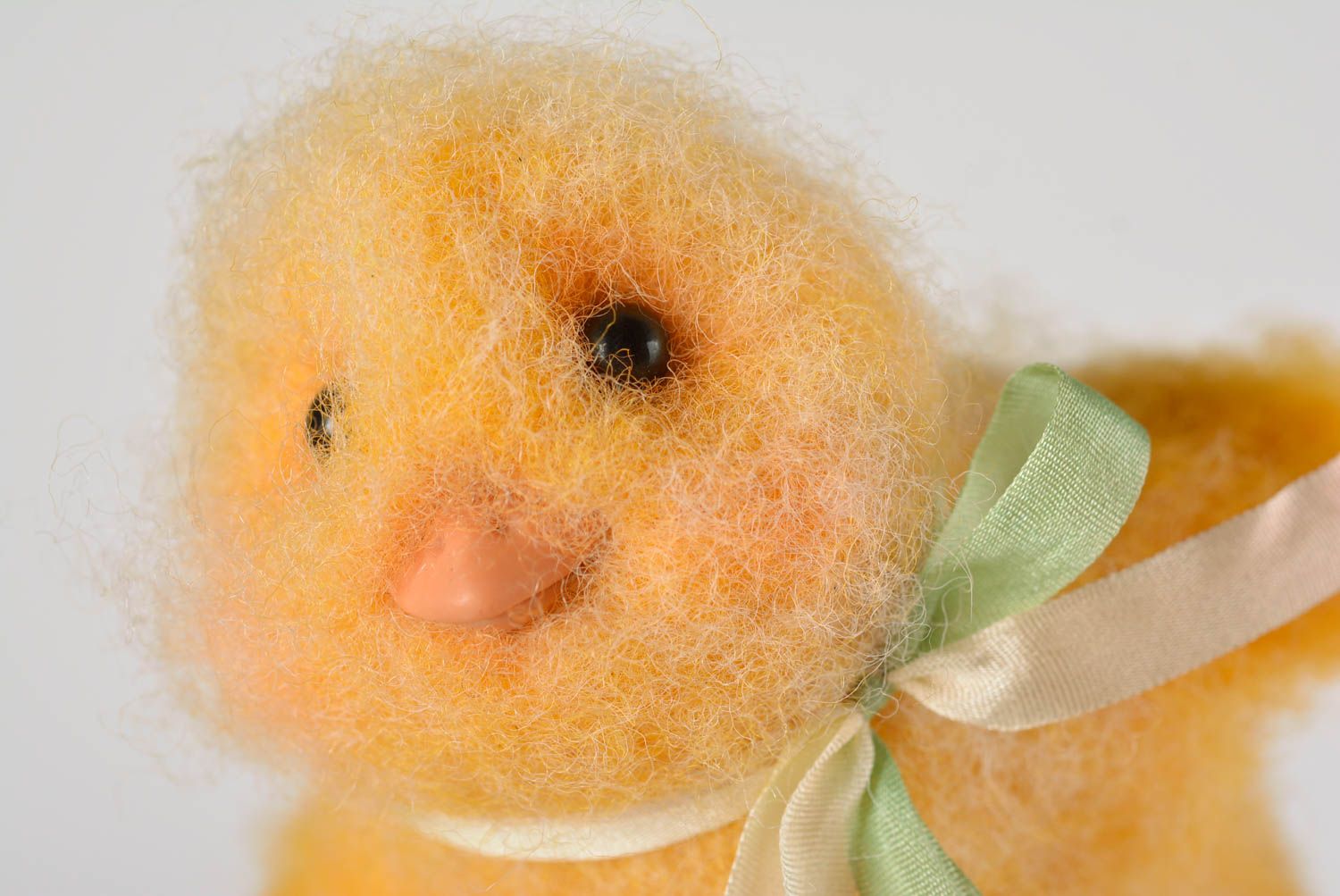 Handmade decorative felted doll interior toy cute doll present for kids photo 2