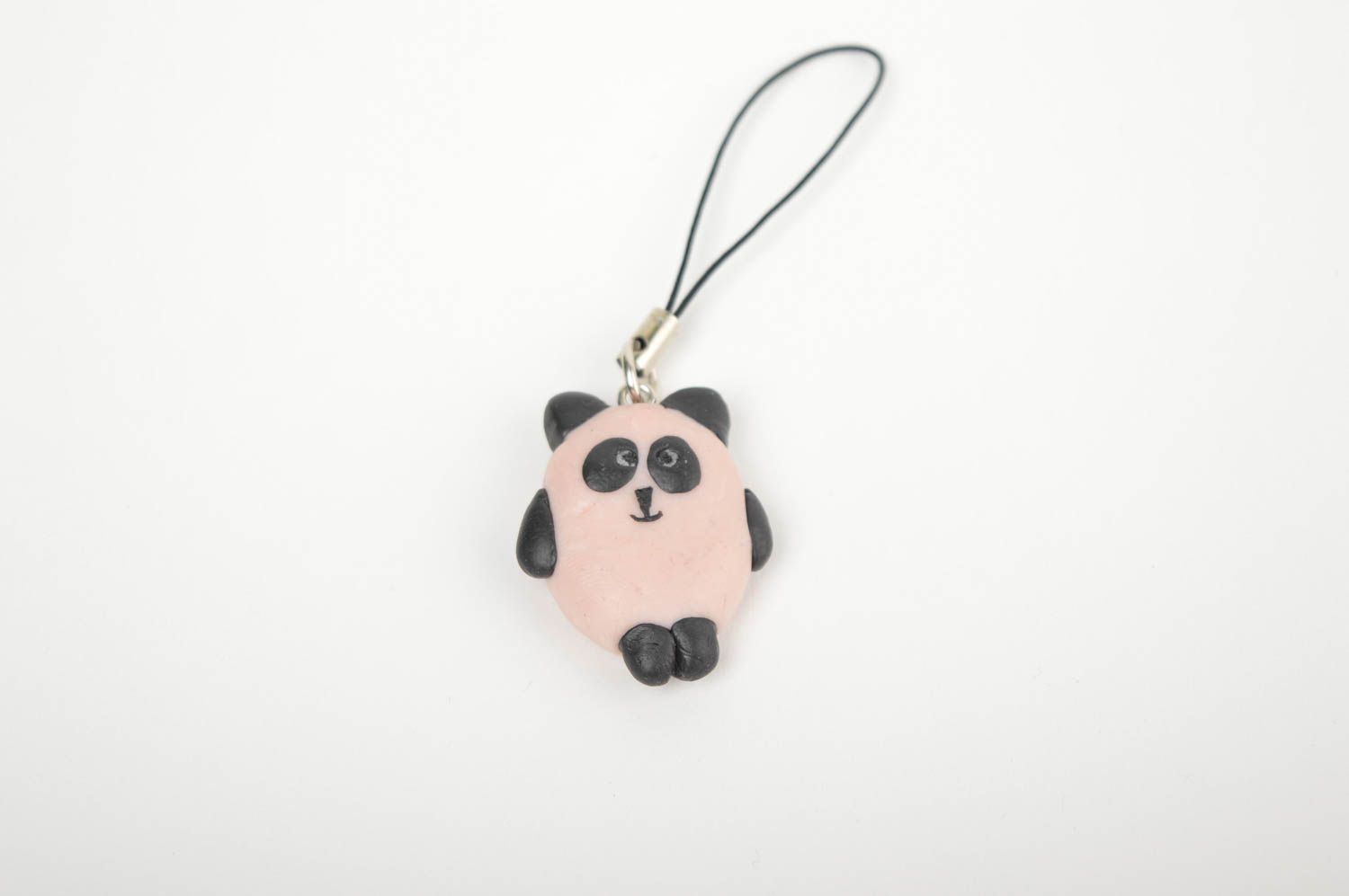 Handmade keychain unusual gift design trinket souvenir chain panda unusual gift  photo 2