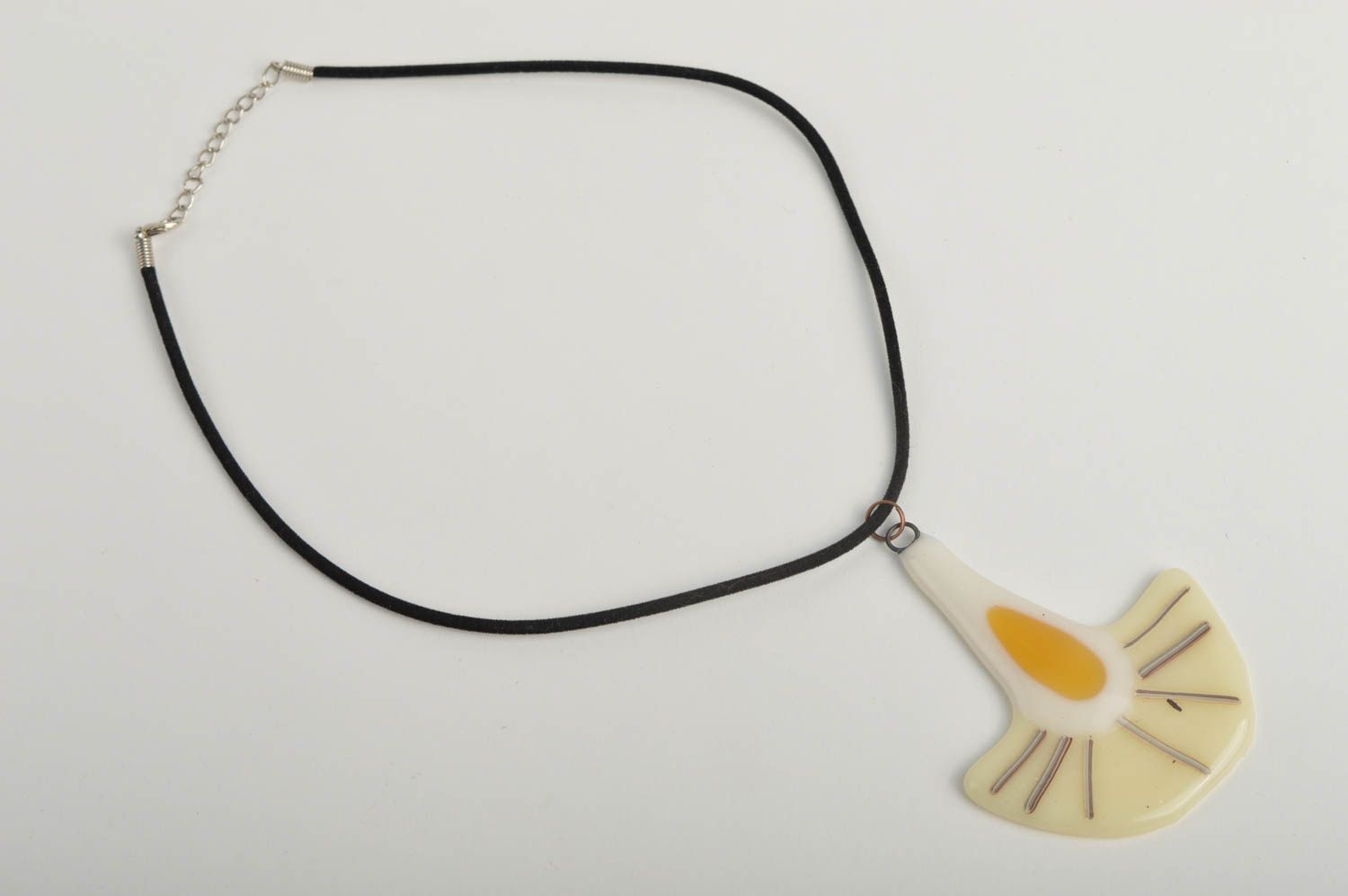 Stylish handmade neck pendant glass pendant designer jewelry gifts for her photo 3