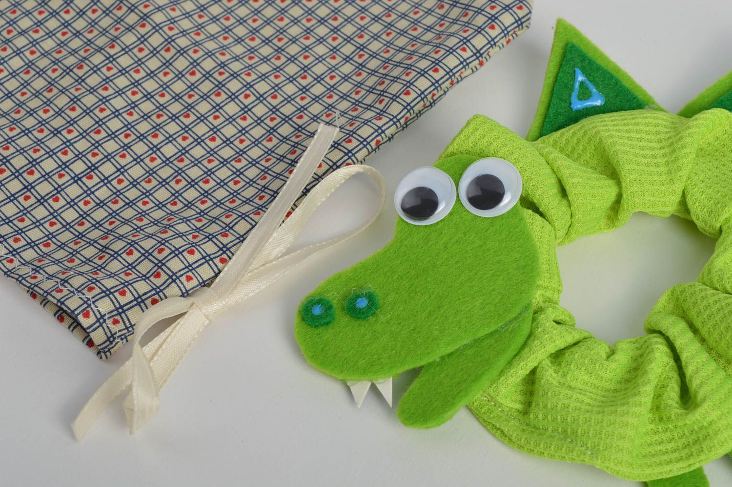 Handmade Krokodil Spielzeug Kamera Accessoire Fotokamera Zubehör mit Futteral foto 3