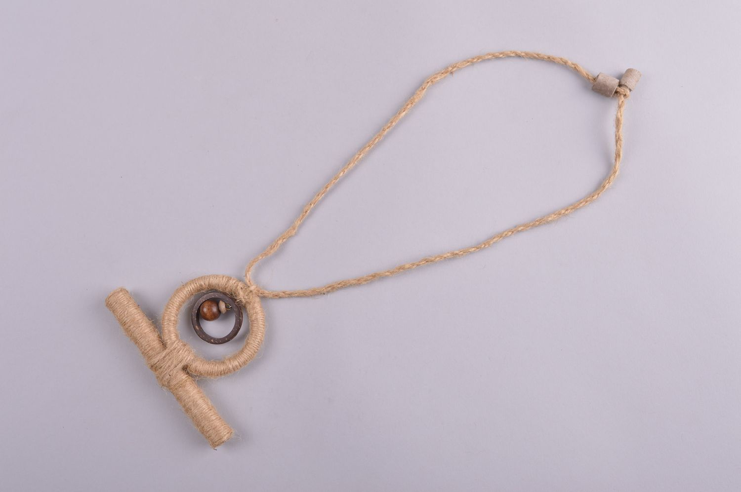 Handmade pendant on lace pendant in ethnic style designer accessory present photo 3