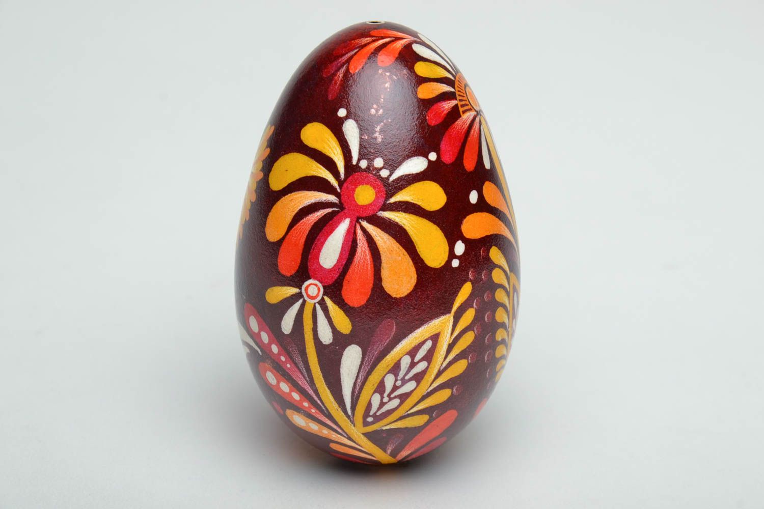 Pyssanka faite main œuf d'oie avec peinture de créateur cadeau de Pâques photo 4