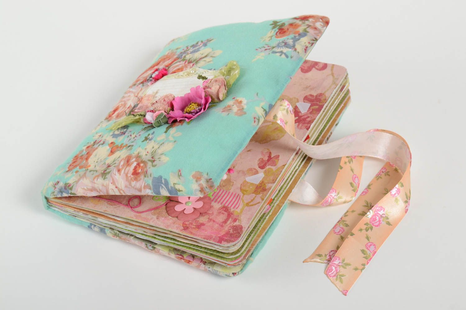 Beautiful handmade textile notebook stylish notebook designs gift ideas photo 2