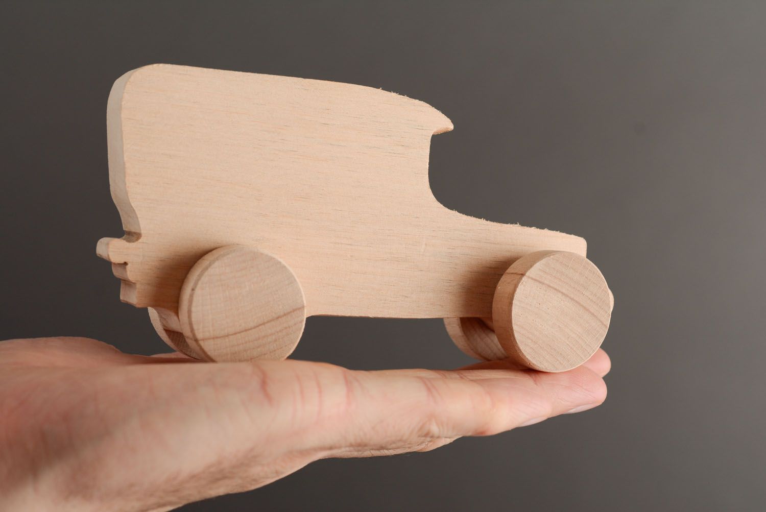 Wooden blank toy Car photo 3
