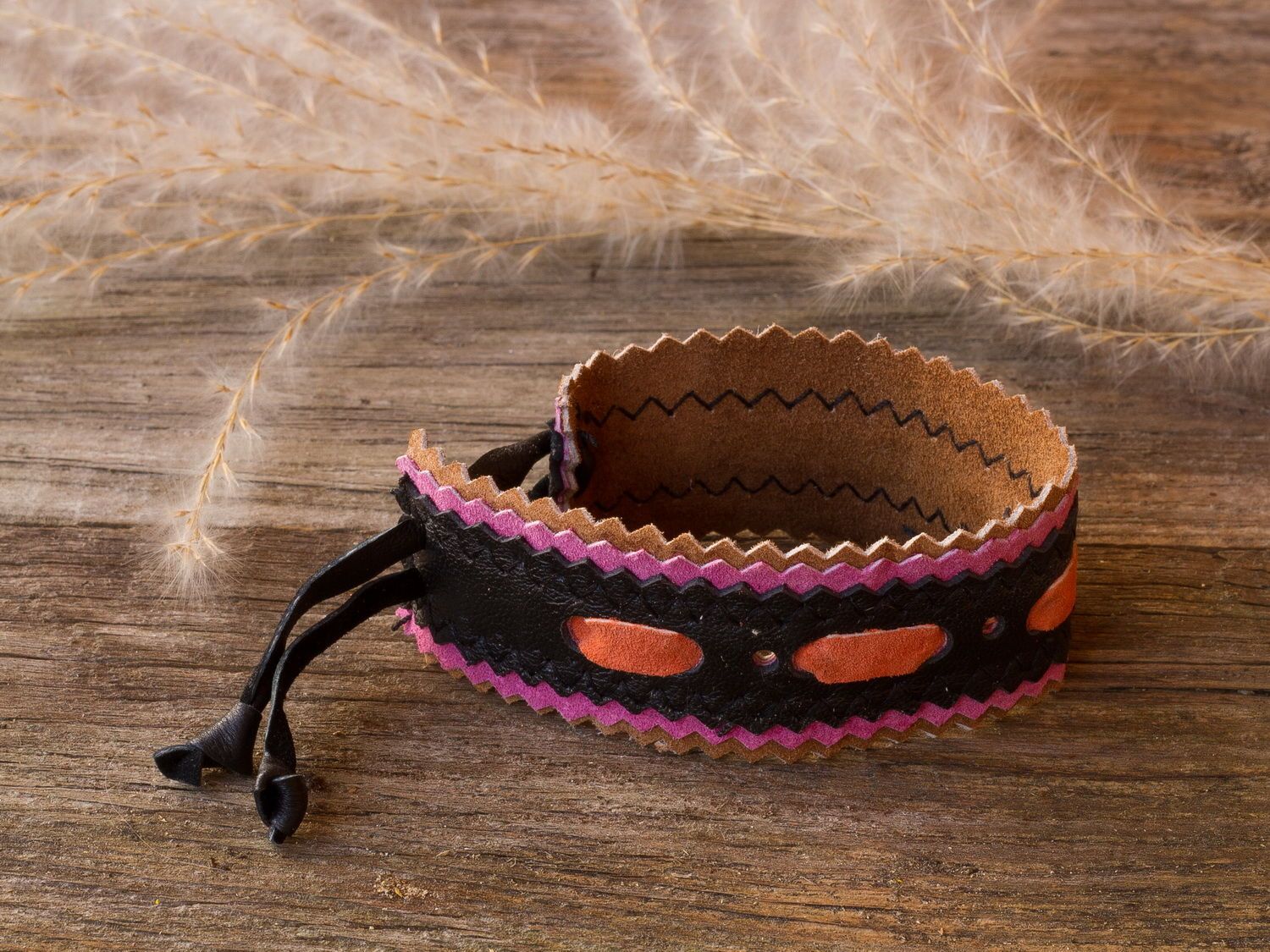 Handmade Leather bracelet  photo 1