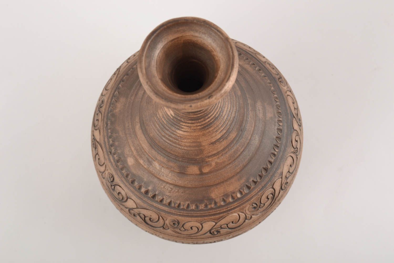 60 oz ceramic wine carafe in Greek style amphora 2,7 lb photo 4