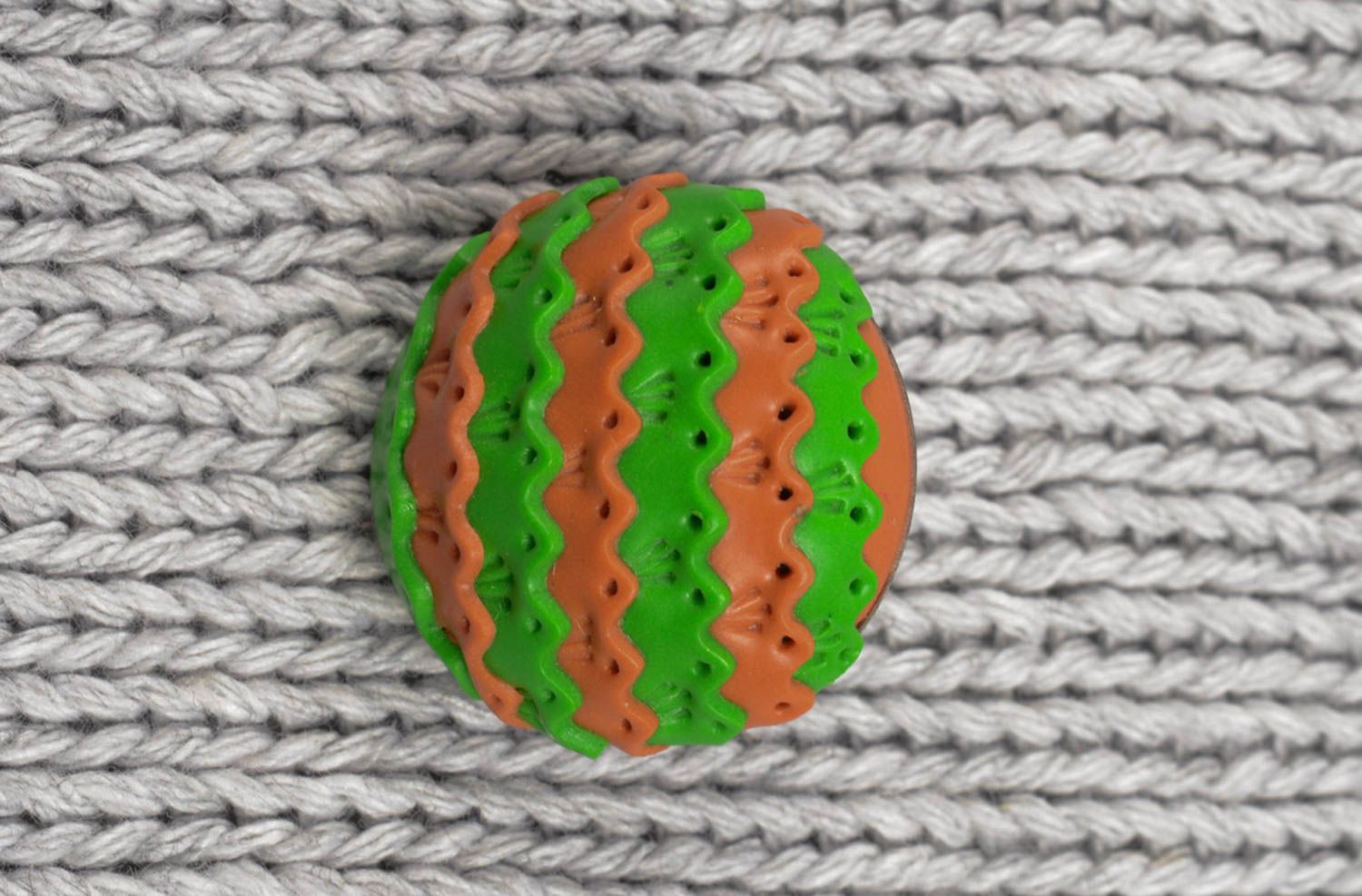 Geschenk für Frauen Schmuck Brosche handmade Polymer Clay Schmuck grün modisch foto 1