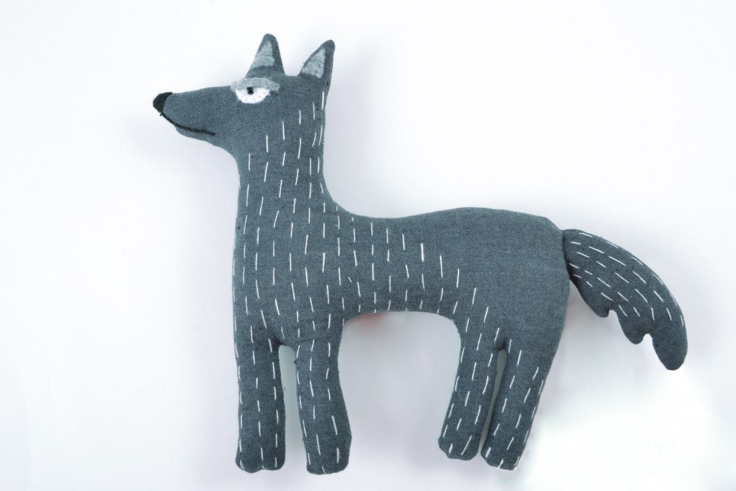 Cotton soft toy in the shape of wolf photo 3