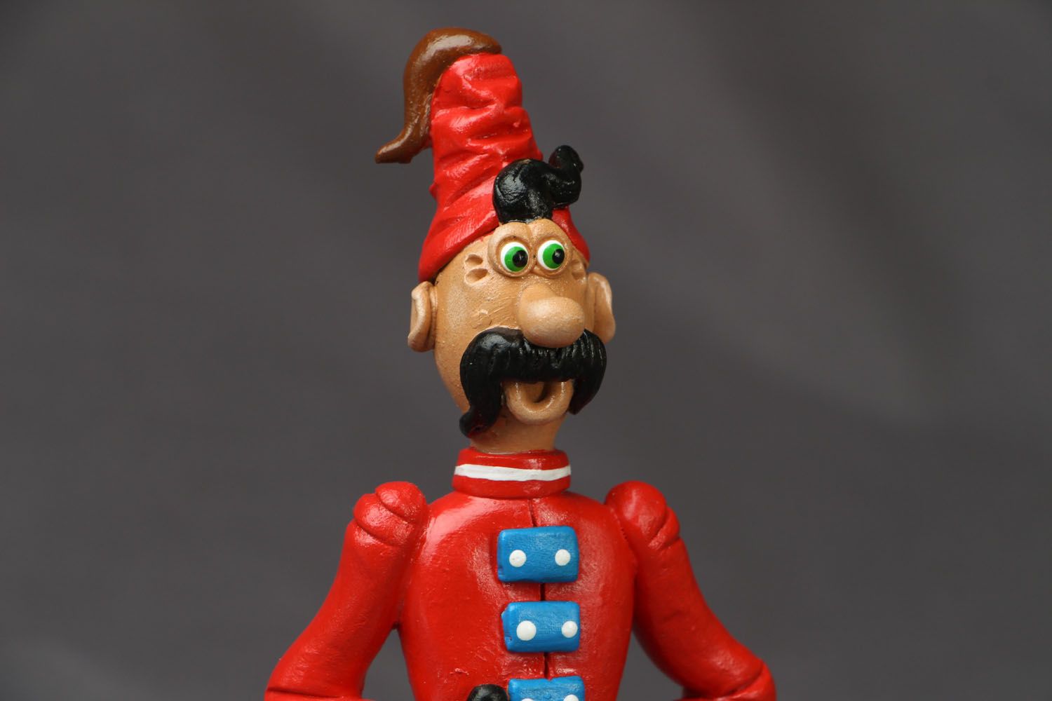 Clay figurine Cossack with a Sword photo 2
