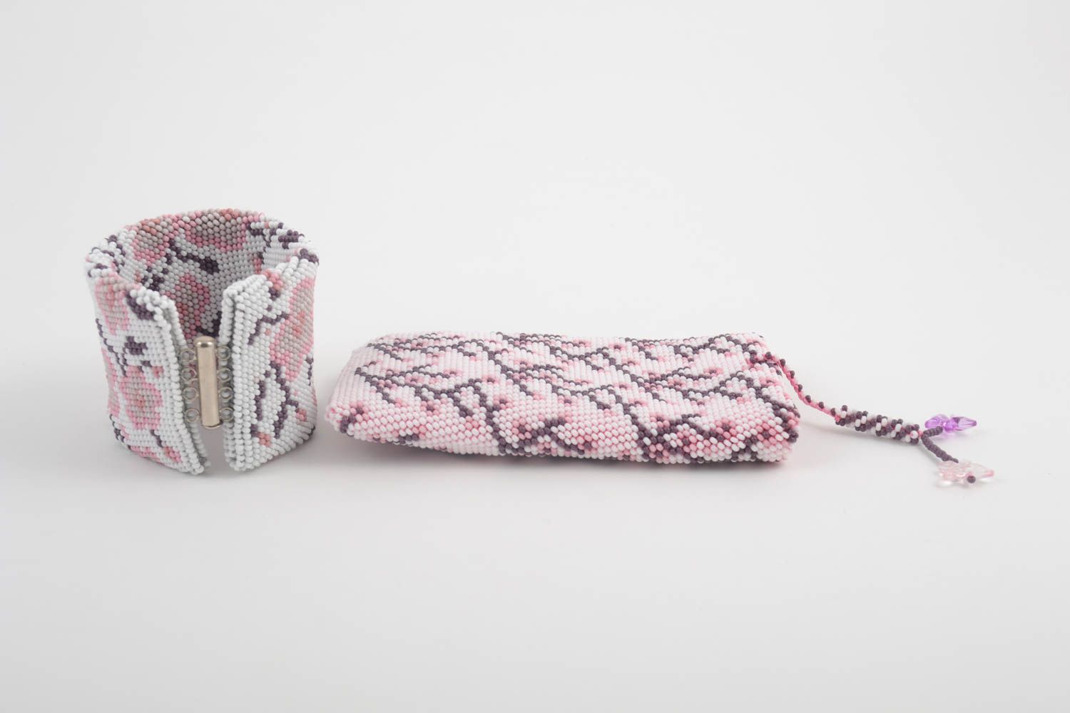 Handy Tasche Damen Armband Designer Armband Tasche für Handy Kirschblüten foto 2