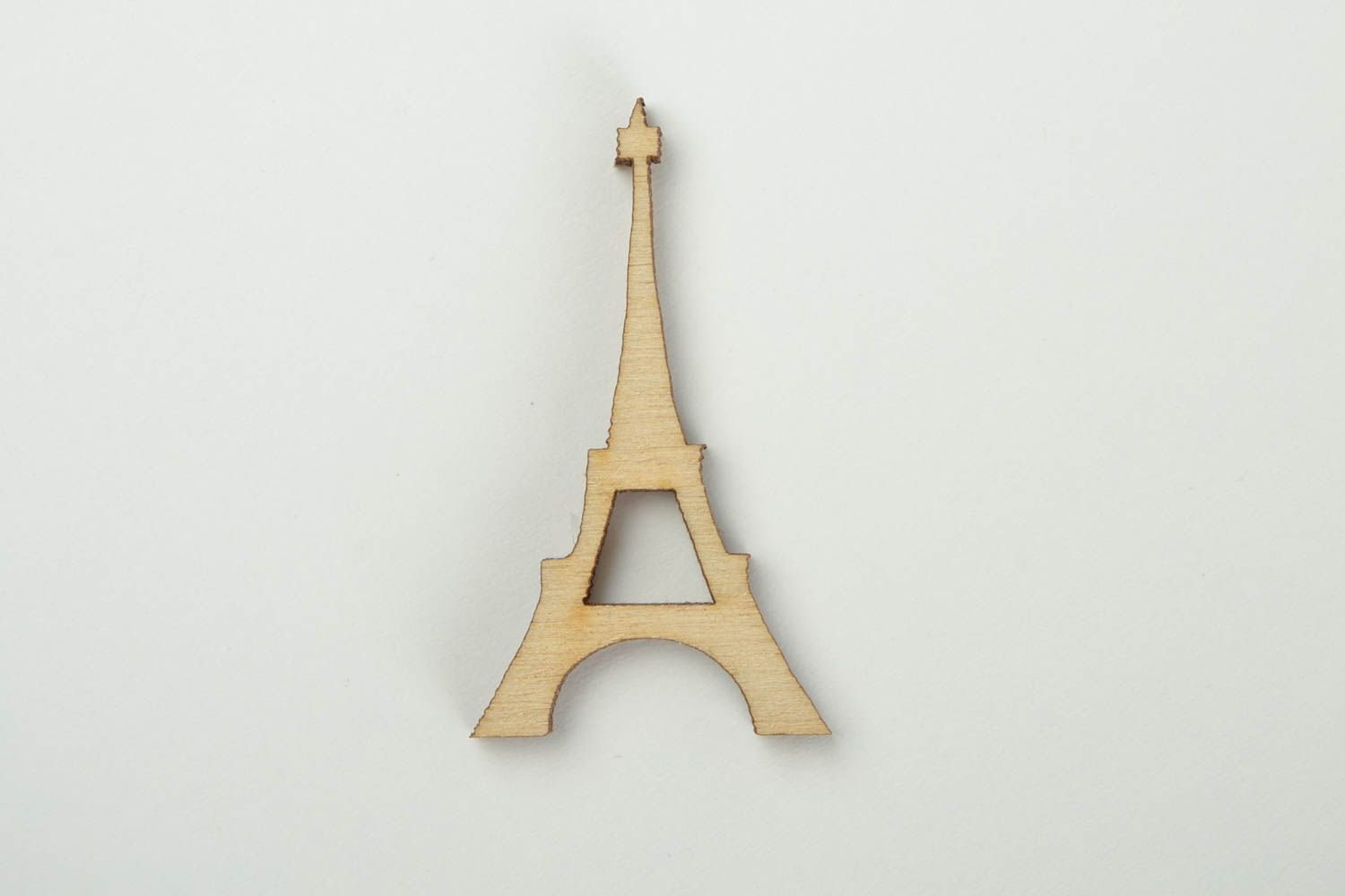Kleine Figur handmade Haus Deko Figur zum Bemalen Holz Rohling Eiffelturm foto 4