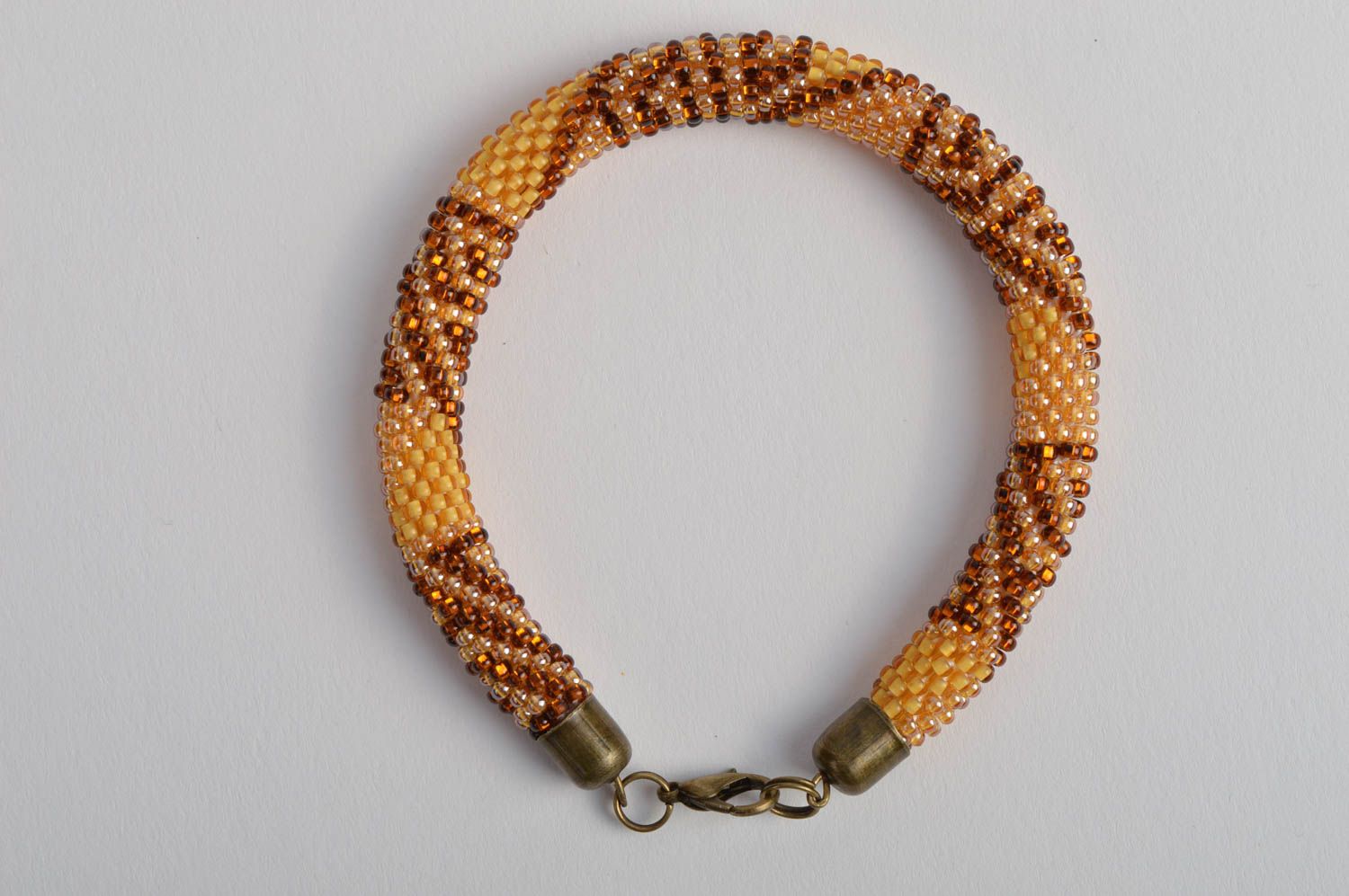 Bracelet fait main spirale Bijou fantaisie Cadeau femme en perles de rocaille photo 2