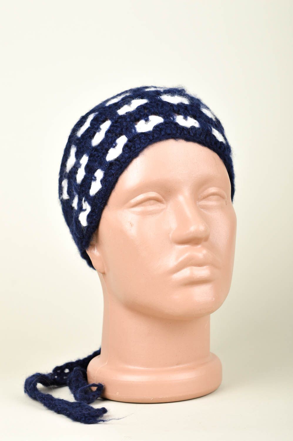Handmade woolen headband crocheted designer headband warm winter accessory photo 1
