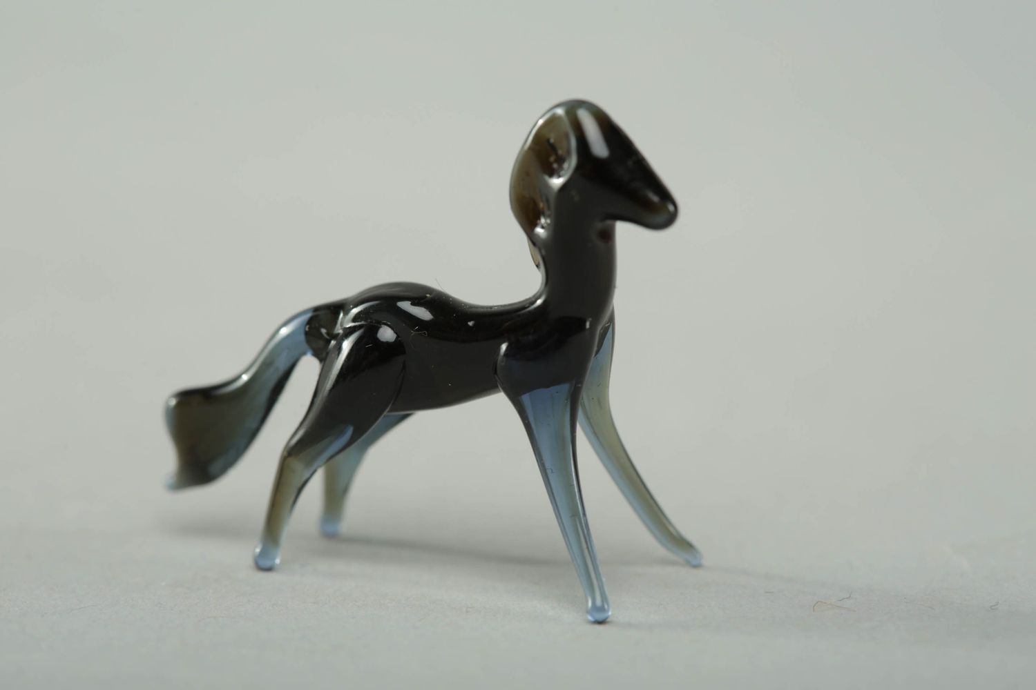 Glass lampwork statuette of horse photo 1