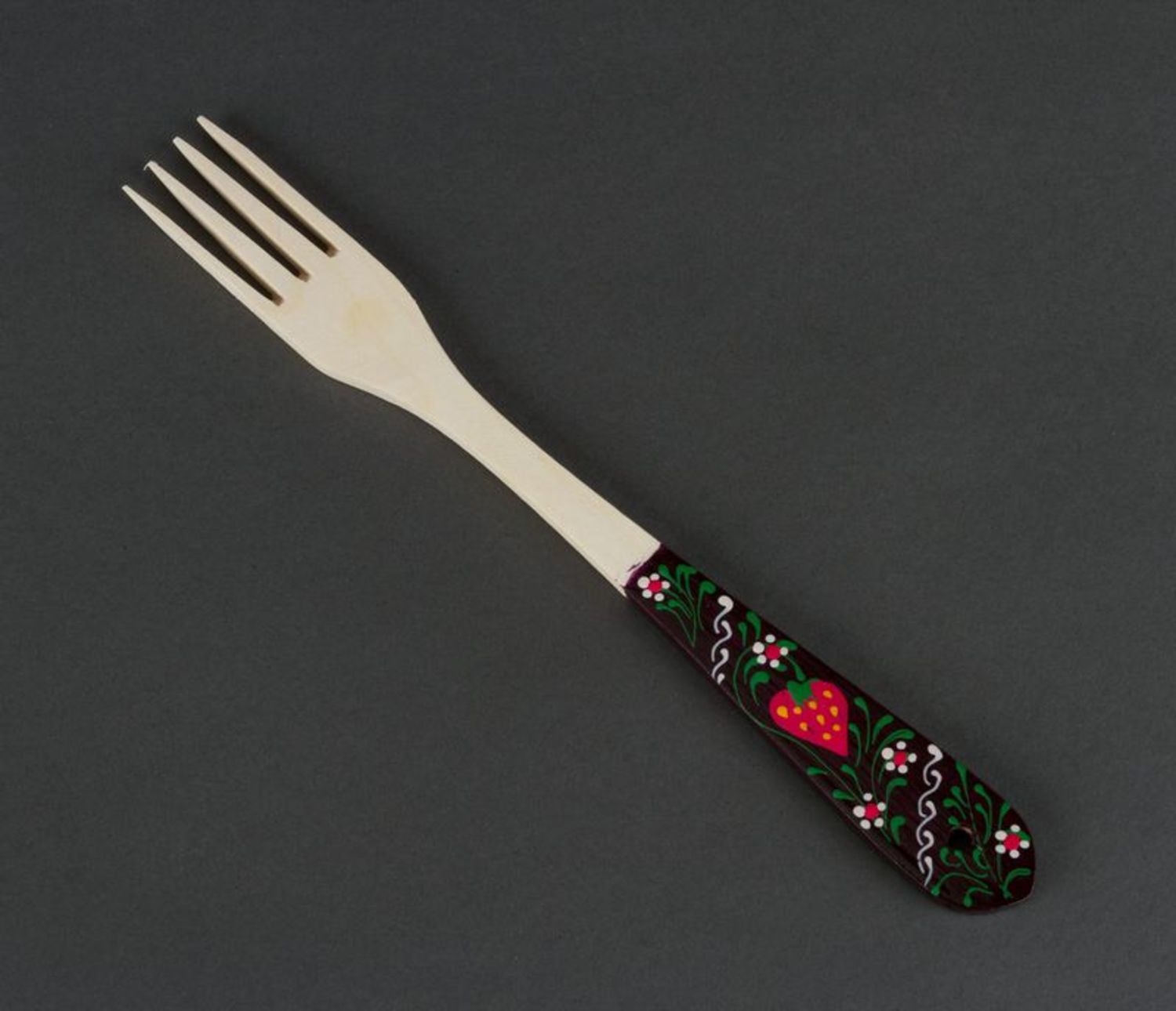 Fork with painted handle photo 3