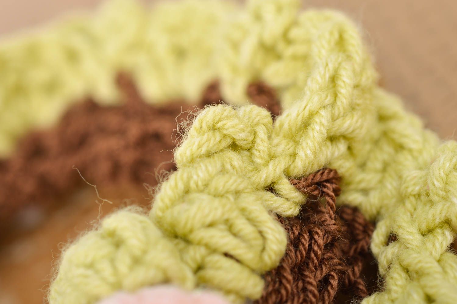 Banda para el pelo artesanal tejida a mano bonita para mujeres Flores foto 4