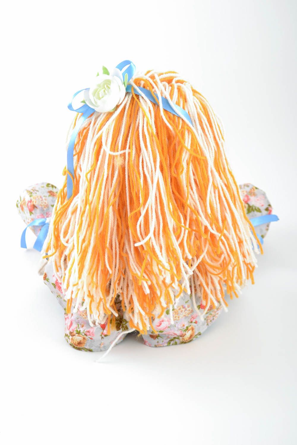 Мягкая кукла ручной работы тканевая для декора дома или в подарок девочке  фото 4