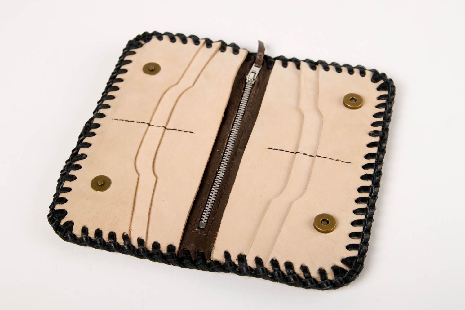 Cartera de cuero artesanal billetera femenina regalo original para mujer foto 4