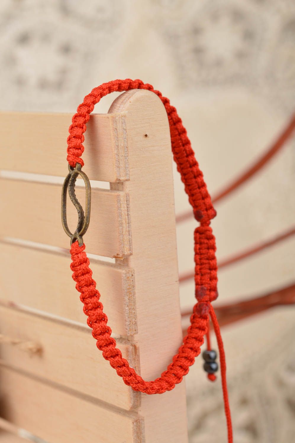 Pulsera artesanal de hilos de seda accesorio para mujeres regalo original foto 1